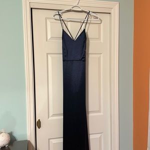 Navy long, prom or wedding dress